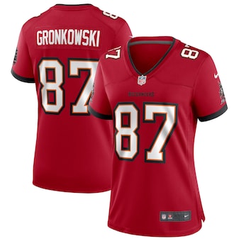 womens nike rob gronkowski red tampa bay buccaneers game jer